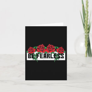 No Fear Be Strong Quotes Nieuwigheid Graphic T - s Kaart