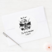 No Fear! Ronde Sticker (Envelop)