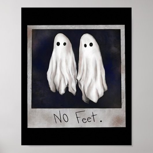 No Feet Ghost Halloween Witch Lydia Bleach Spooky Poster (Voorkant)
