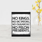 No Felon Presidents No Dictators No Oligarchs No K Kaart (Gele Bloem)