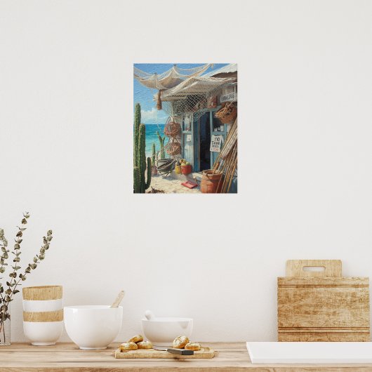 No fish today bonaire poster (Keuken)