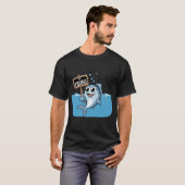 No Fishing – Funny Cartoon Fish Protest Design T-shirt (Voorkant volledig)