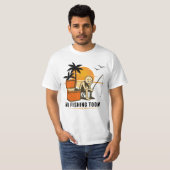No Fishing Today Sad Stickman Fishing  Lovers T-shirt (Voorkant volledig)