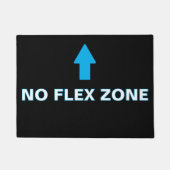 ''No Flex Zone'' deurmat (Voorkant)