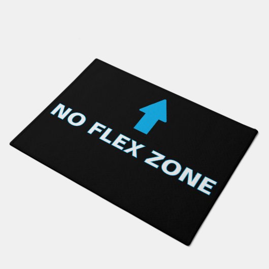 ''No Flex Zone'' Doormat Deurmat (Schuin)