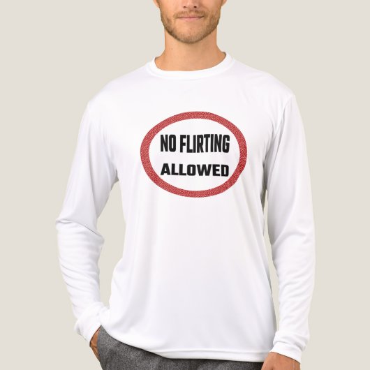 No flirting allowed Tri-Blend shirt (Voorkant volledig)