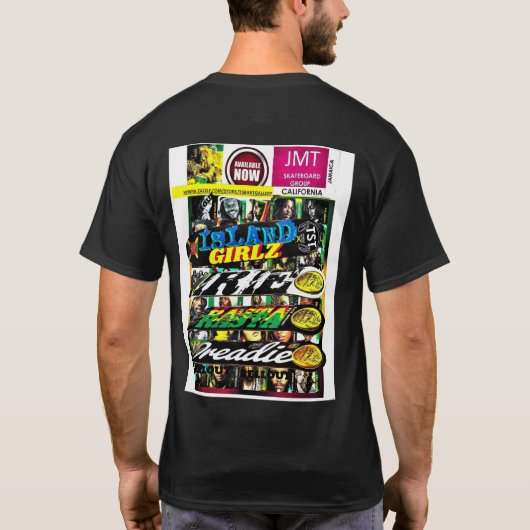 NO FRAID A NOBODY Basic Donker T-shirt (Achterkant)