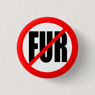 "NO FUR" RONDE BUTTON 3,2 CM