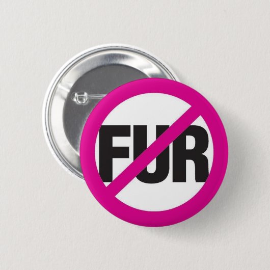 NO FUR RONDE BUTTON 5,7 CM (Voorkant /achterkant)