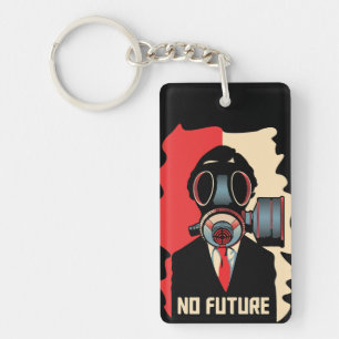 No Future Noir: De Gas Masker Man Sleutelhanger