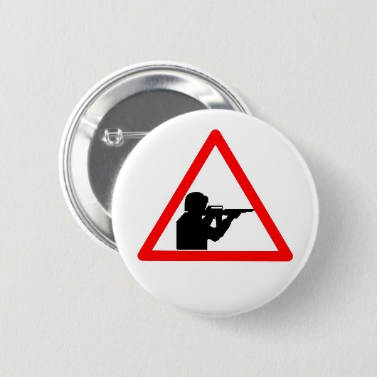 no-geweld ronde button 5,7 cm (Voorkant /achterkant)