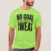 No Goal Met Minimalist Accountability & Success Mi T-shirt (Voorkant)