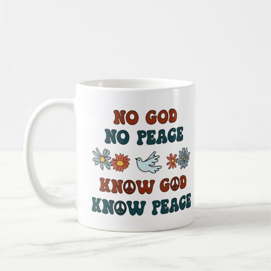 No God, No Peace. Know God, Know Peace Koffiemok (Links)