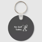 No Golf Today Funny Sad Graphic Stickman Golfer Fi Sleutelhanger (Voorkant)