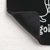 No Golf Today Funny Sad Stickman Golfer Humor Golf Muismat (Hoek)