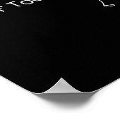 No Golf Today Funny Sad Stickman Golfer Men Women  Poster (Hoek)