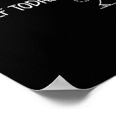 No Golf Today Funny Sad Stickman Golfer Men Women Poster (Hoek)