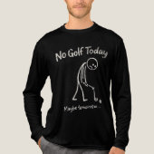 No Golf Today Maybe Tomorrow Funny Lazy Golfer Quo Tri-Blend Shirt (Voorkant volledig)