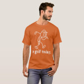 No Golfoday Funny Sad Stickman Golfer Humor Golfer T-shirt (Voorkant volledig)