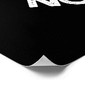 No Guies No Glory Funny Tennis Pun Dark BG Poster (Hoek)