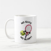 No Guies No Glory Funny Tennis Pun Koffiemok (Links)