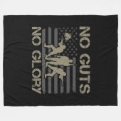 No Guts No Glory Fleece Deken (Voorkant (Horizontaal))