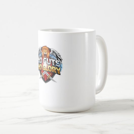 No Guts, No Glory: Motivational & Success Mindset Koffiemok (Voorkant rechts)