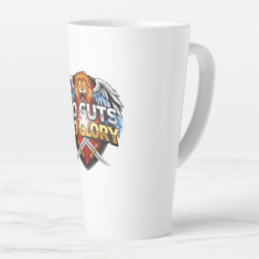 No Guts, No Glory: Motivational & Success Mindset Latte Mok (Rechterhoek)