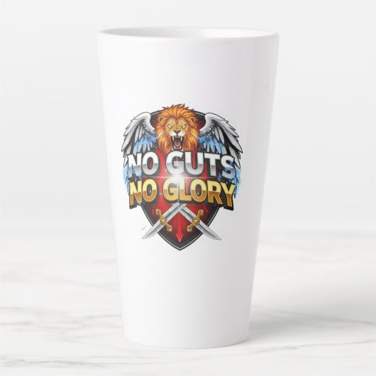 No Guts, No Glory: Motivational & Success Mindset Latte Mok (Voorkant)