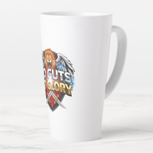 No Guts, No Glory: Motivational & Success Mindset Latte Mok (Rechterhoek)