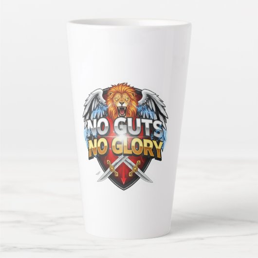 No Guts, No Glory: Motivational & Success Mindset Latte Mok (Voorkant)
