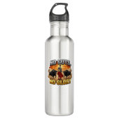 No Guts, No Glory: Motivational & Success Mindset Waterfles (Voorkant)