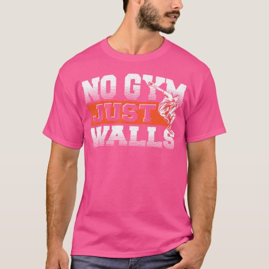 No Gym - Just Walls Freerunning Parkour T-shirt (Voorkant)