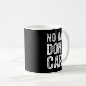 No Hair Dont Care Funny Bald Koffiemok (Voorkant rechts)