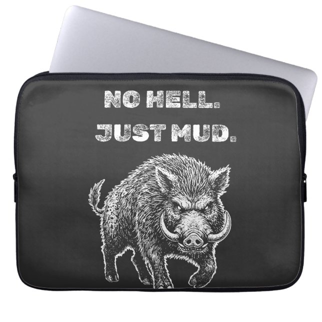 No Heaven. No Hell. Just Mud. Laptop Sleeve (Voorkant)