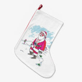 No Ho Ho fleece Kerstkous groot Grote Kerstsok (Voorkant (Hangend))
