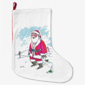 No Ho Ho fleece Kerstkous groot Grote Kerstsok (Voorkant)