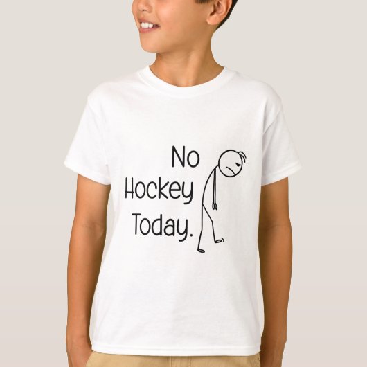 No Hockey Today Funny Ice Rink Vibe Stick And Skat T-shirt (Voorkant)