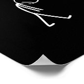 No Hockey Today Funny Sad Stickman Hockey Lovers M Poster (Hoek)