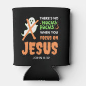 NO HOCUS POCUS Monogram Christelijk Halloween Blikjeskoeler (Achterkant)