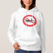 No Horse and Buggy Road Sign Hoodie (Voorkant)
