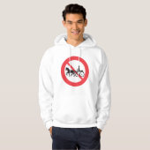No Horse and Buggy Road Sign Hoodie (Voorkant volledig)