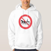 No Horse and Buggy Road Sign Hoodie (Voorkant)
