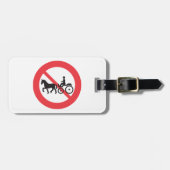 No Horse Drawn Vehicles Sign Bagagelabel (Voorkant horizontaal)