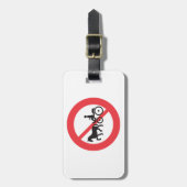 No Horse Drawn Vehicles Sign Bagagelabel (Voorkant verticaal)