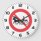 No Horse Drawn Vehicles Sign Grote Klok (Voorkant)