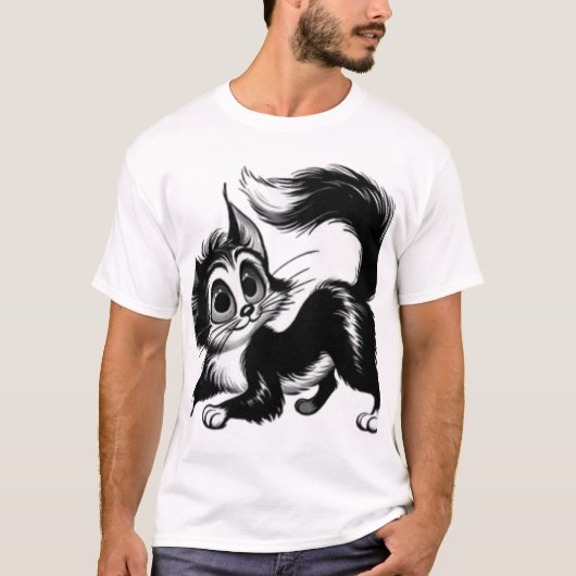 No Hurries No Worries Funny Cat Tee T-shirt (Voorkant)