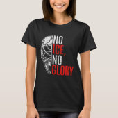 No Ice No Glory Funny Ice Hockey T-shirt (Voorkant)