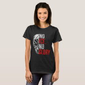 No Ice No Glory Funny Ice Hockey T-shirt (Voorkant volledig)