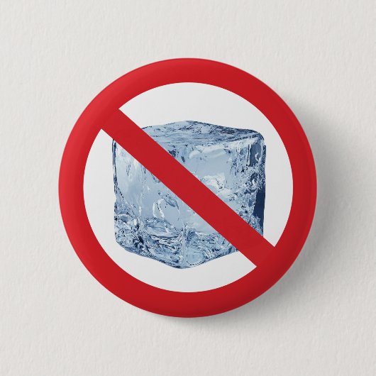 No ICE Ronde Button 5,7 Cm (Voorkant)